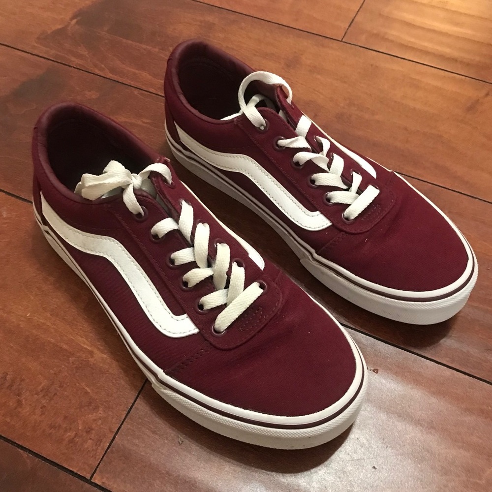 Vans Maroon Old Skool Shoes